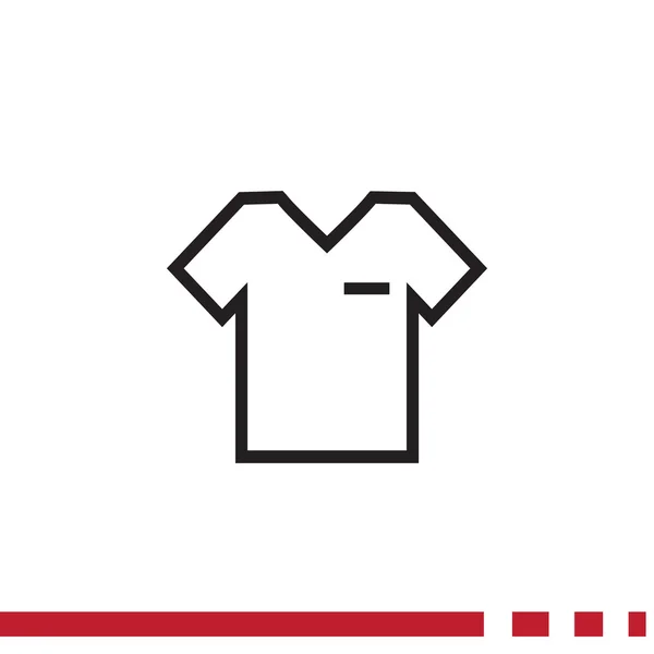 Prostych t-shirt ikona — Wektor stockowy