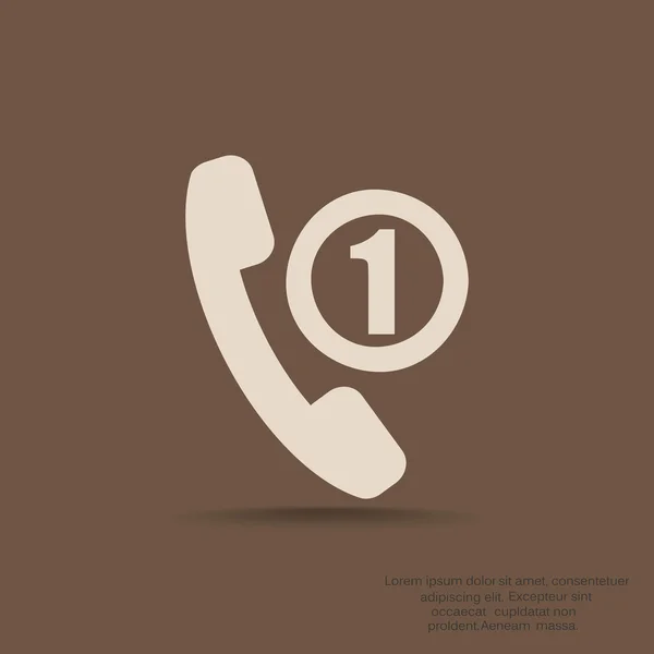 Icona web del telefono — Vettoriale Stock