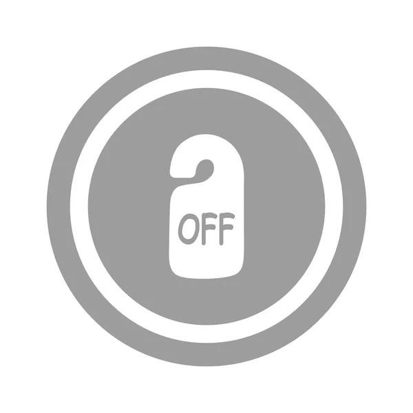 Sign off web icon — Stock Vector
