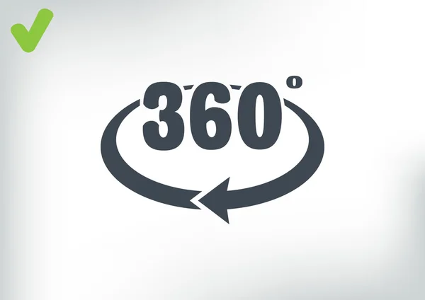 360 度の回転 — ストックベクタ