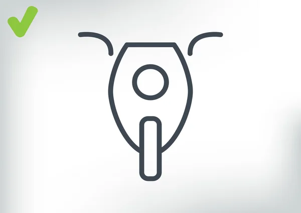 Ícone web da motocicleta —  Vetores de Stock