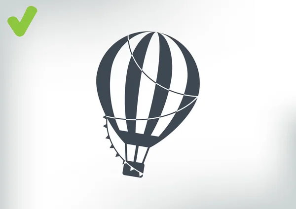 Web-Ikone Ballonfahrt — Stockvektor