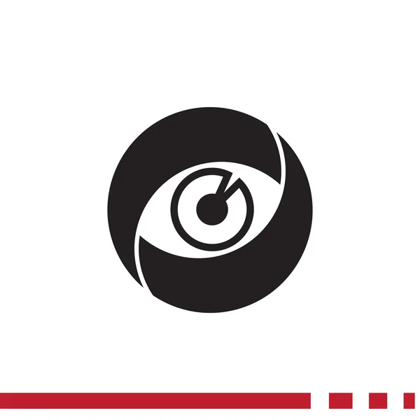 Ikona webové oční čočky — Stockový vektor