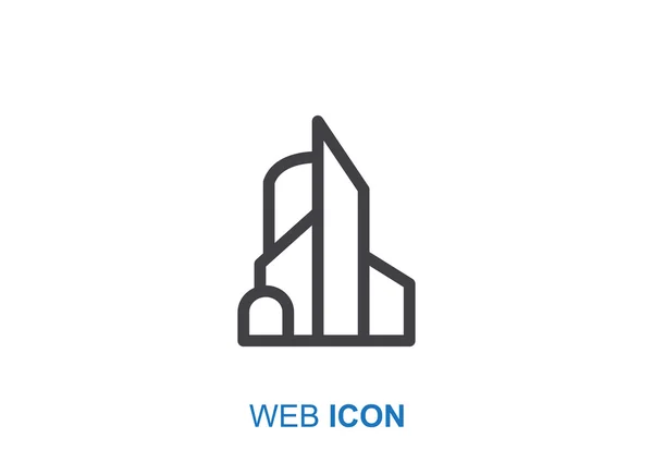 Ikona sieci web Business centrum — Wektor stockowy