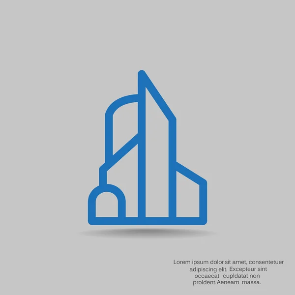 Centro de negocios icono web — Vector de stock