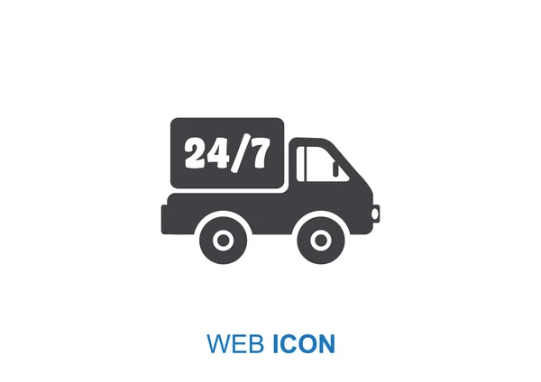 Inicio entrega icono web — Vector de stock