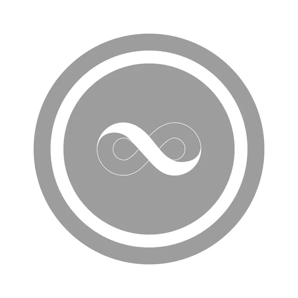 Infinity symboolpictogram web — Stockvector