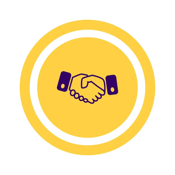 Handshake web icon — Stock Vector