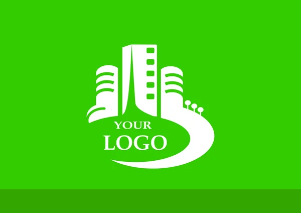 Logo Edificios urbanos — Vector de stock