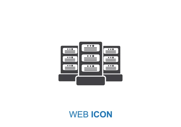 Icona web server dati — Vettoriale Stock