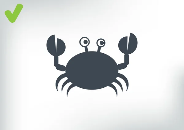 Doodle rák pókháló ikon — Stock Vector