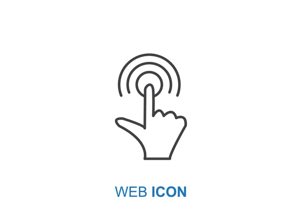 Touch-Bedienung Web-Symbol — Stockvektor