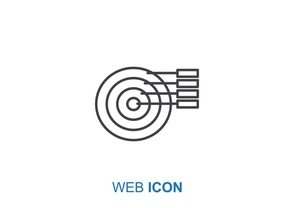 Icono web de infografía redondeada — Archivo Imágenes Vectoriales