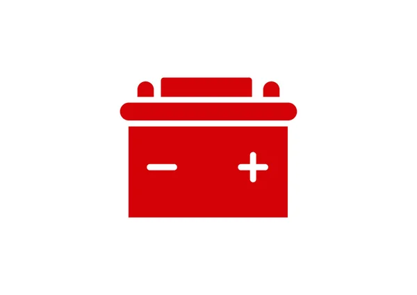 Einfache Autobatterie Web-Symbol — Stockvektor