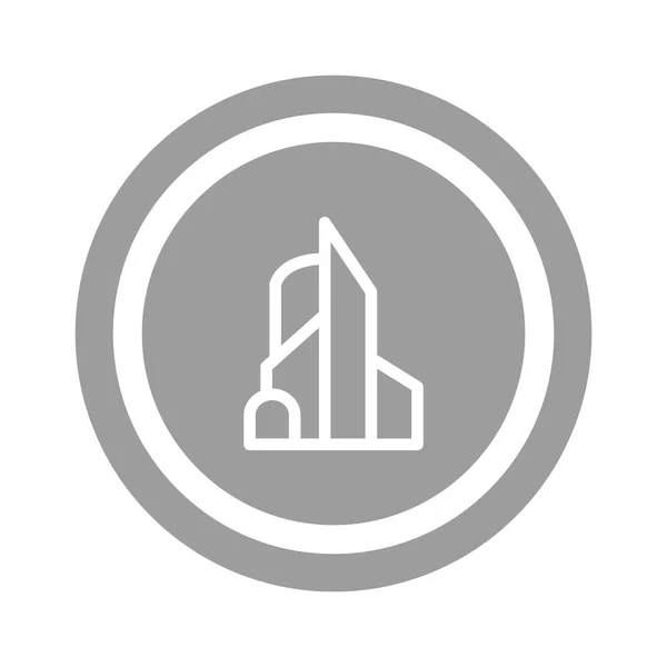 Business center spindelväv ikonen — Stock vektor