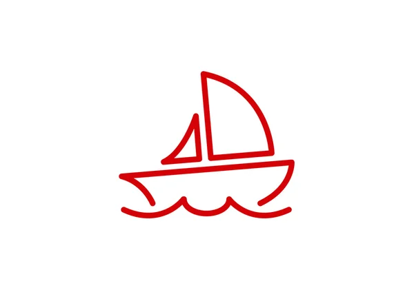 Икона веб-яхты — стоковый вектор
