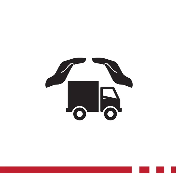 Ikone der Transportversicherung — Stockvektor