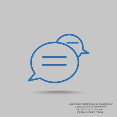 Diyalog kabarcık web simgesi 