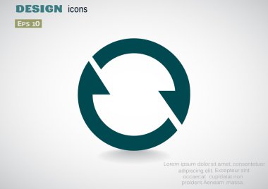 Oklar web simgesi olan daire