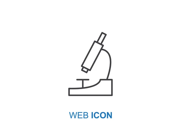 Microscopio icono web — Archivo Imágenes Vectoriales