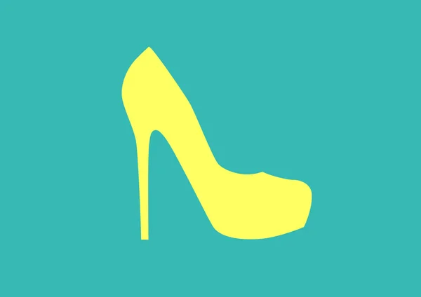 Női cipő-web ikon — Stock Vector