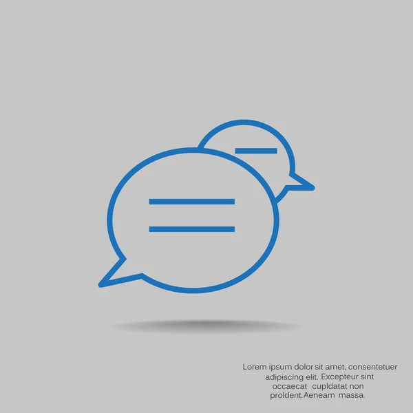 Diálogo burbuja icono web — Vector de stock