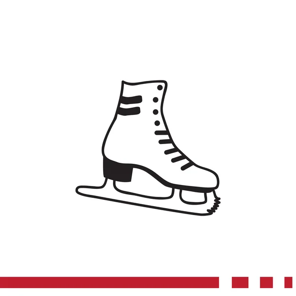 Schaatsen web pictogram — Stockvector