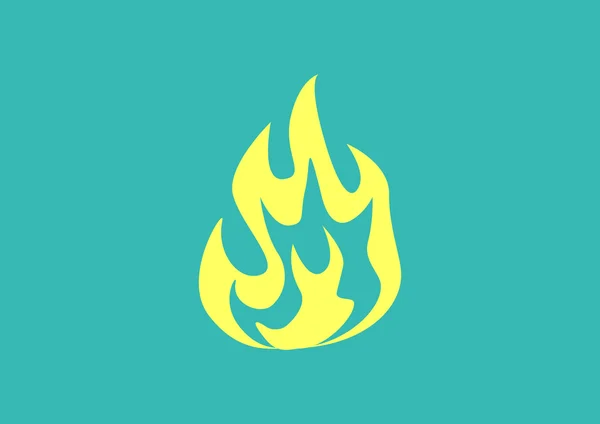 Fire flames web icon — Stock Vector