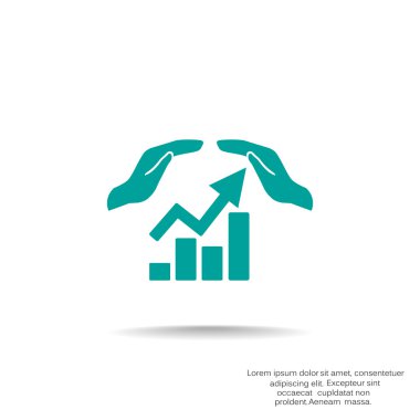 Web iletişim ve el simgesi