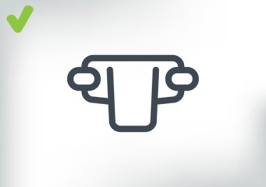 Basit bebek bezi web simgesi