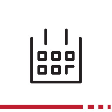 Takvim basit web simgesi yaprak