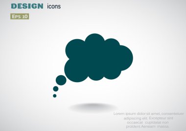 Diyalog kabarcık web simgesi 