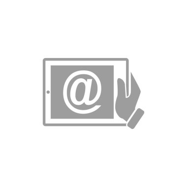 Dijital tablet basit web simgesi