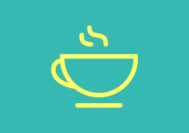 Fincan sıcak bir içecek web simgesi 