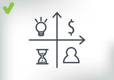 iş büyüyen grafik sunum simgesini