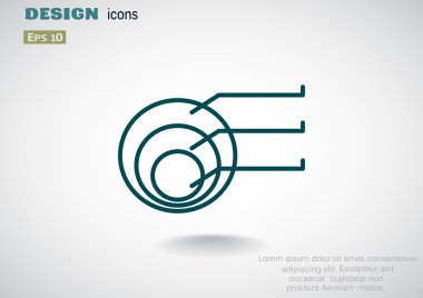 Yuvarlak Infographic web simgesi 