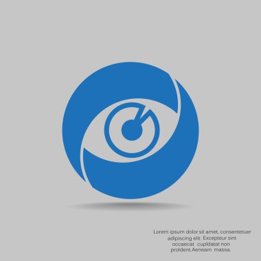 Objektif göz web simgesi 