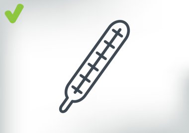 tıbbi termometre simgesi