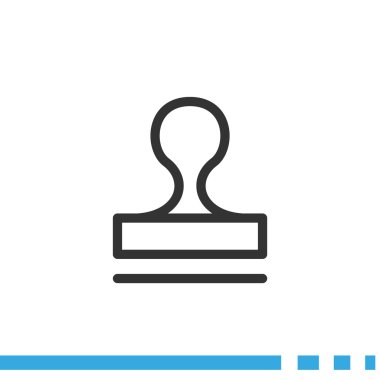 Mühür stamper kavramı simgesi 