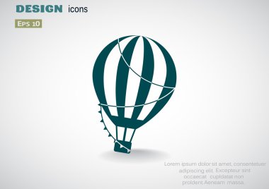 Balon yolculuk web simgesi