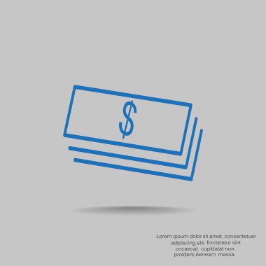 Dolar web simgesi yığını 