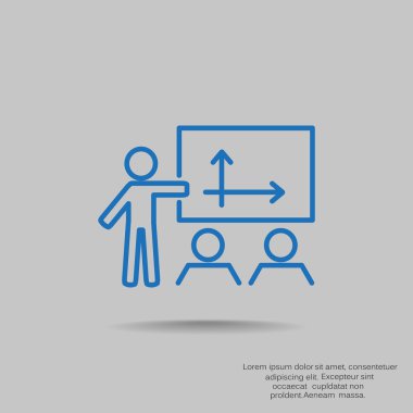 iş büyüyen grafik sunum simgesini