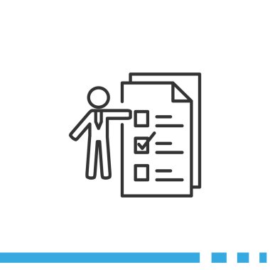 Kontrol listesi ile basit iş adamı