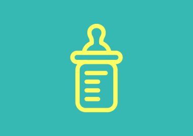 Basit bebek şişe simgesi