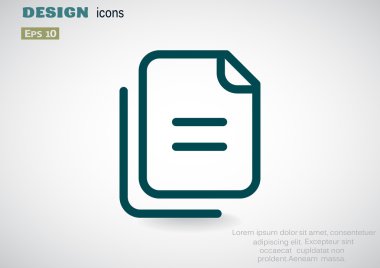 Dosyaları veya belgeleri web simgesi 