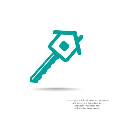 Ev anahtar web simgesi