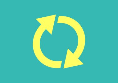 Döndürme oklarını web simgesi