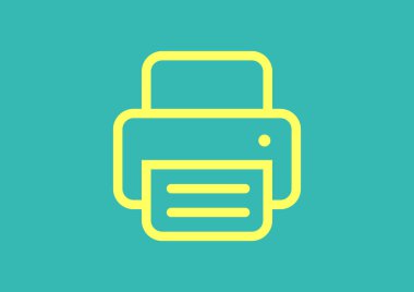 Kağıt web simgesi ile çalışma yazıcı 