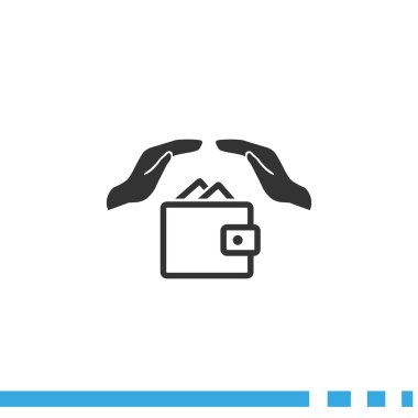 m-cüzdan ve eller web simgesi