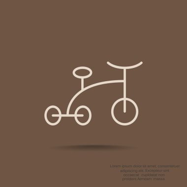 üç tekerlekli bisiklet web simgesi